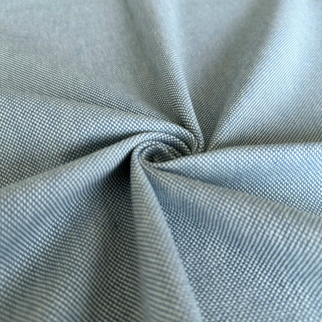 Baumwollpanama in der Farbe Himmelblau