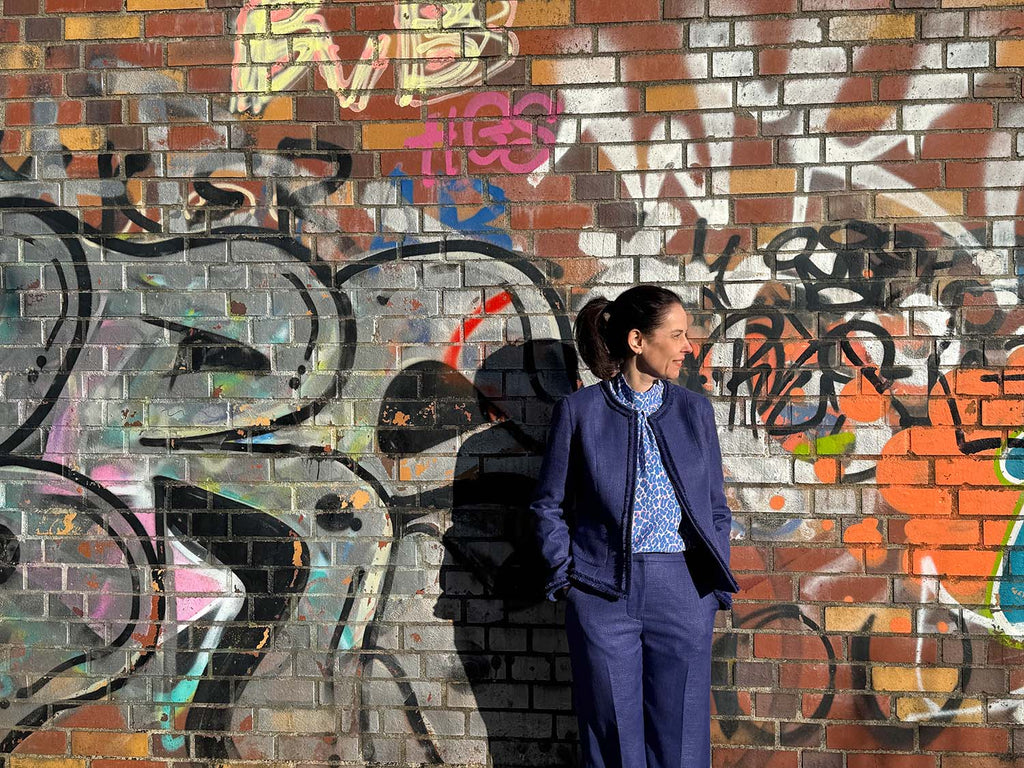 Nähbeispiel von unserem Chanel in der Farbe Royal