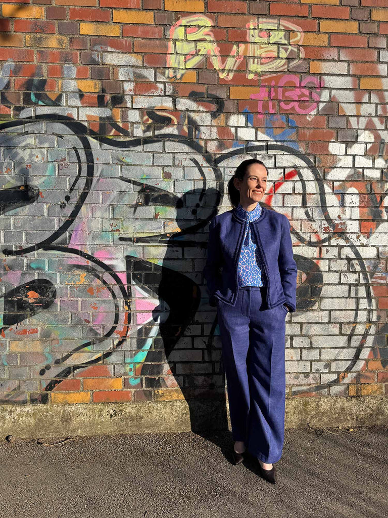 Nähbeispiel von unserem Chanel in der Farbe Royal