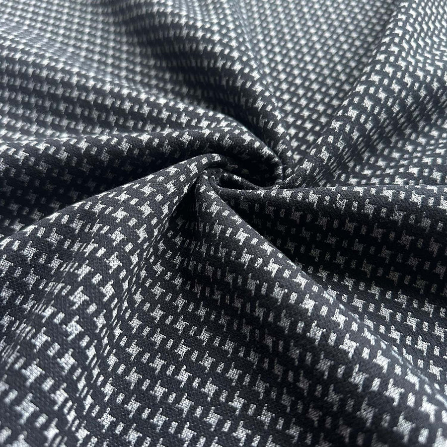 Produktfoto vom Double Face Hahnentritt  in der Farbe Silber