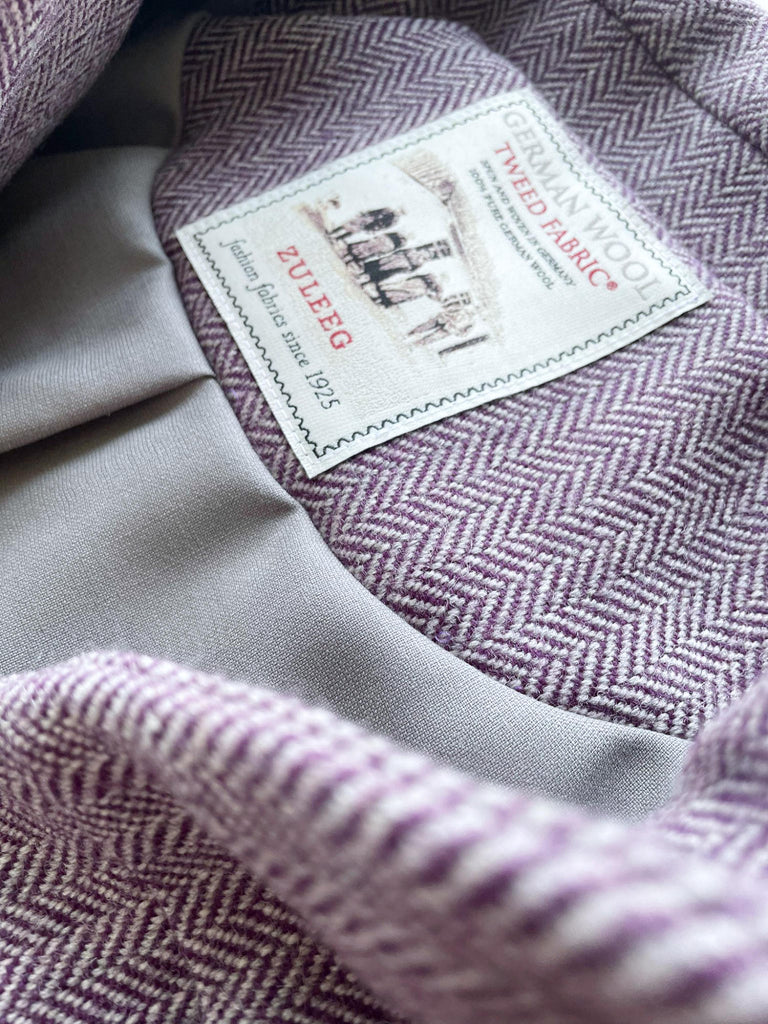 Detailaufnahme Innenleben von Jacke Jens von Sewingmachina aus unserem German Tweed Dornröschen