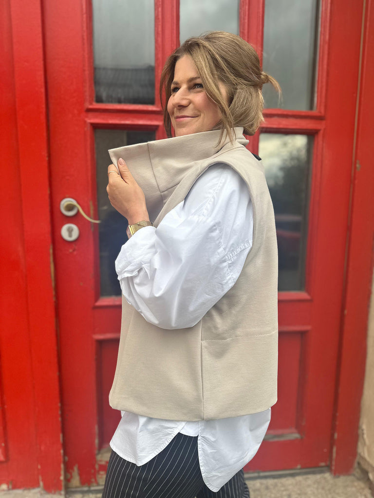 Nähbeispiel vom Romanit Jersey in der Farbe Beige 