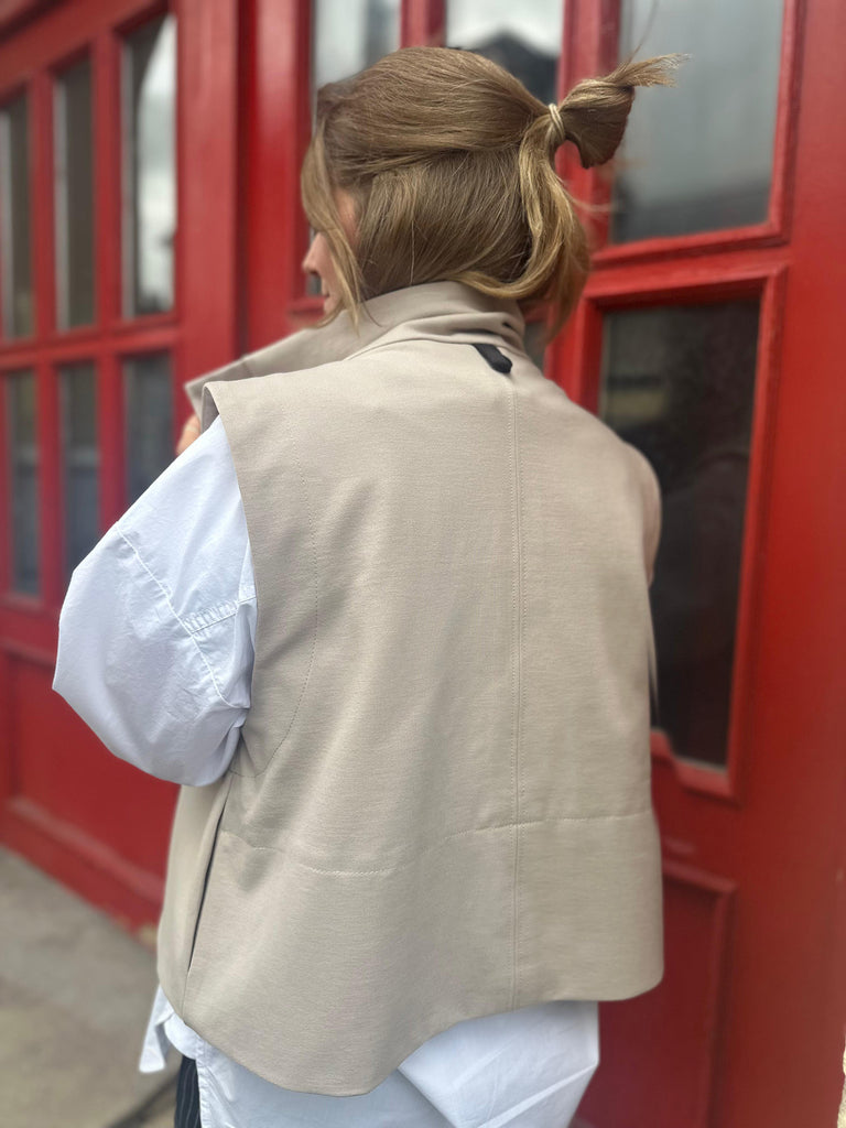 Nähbeispiel vom Romanit Jersey in der Farbe Beige 