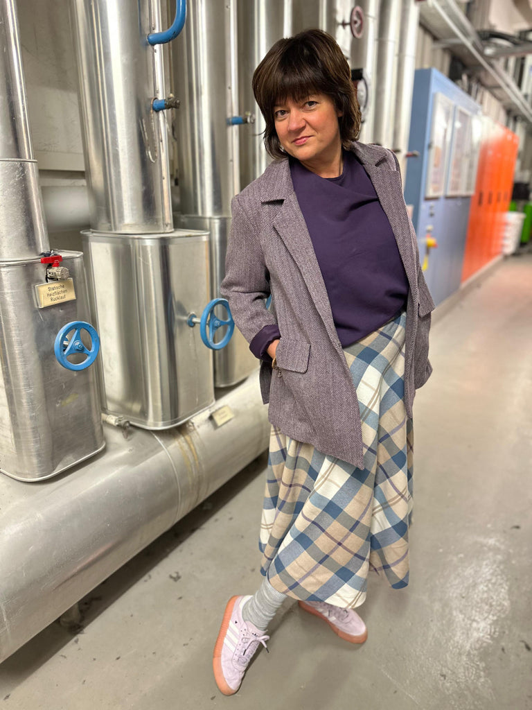 Nähbeispiel aus unserem Edelflanell CARRIE