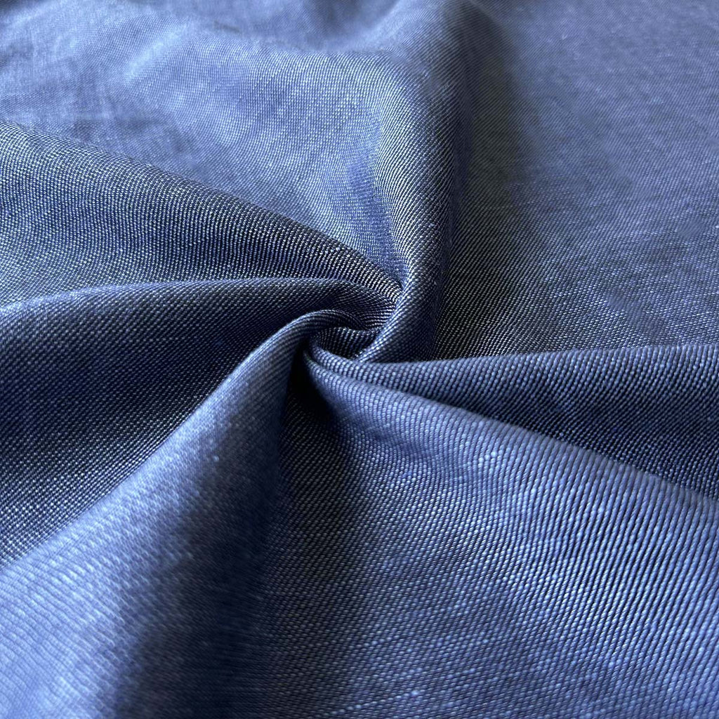 Produktfoto vom Wolle-Leinen-Mix als Uni in Blau