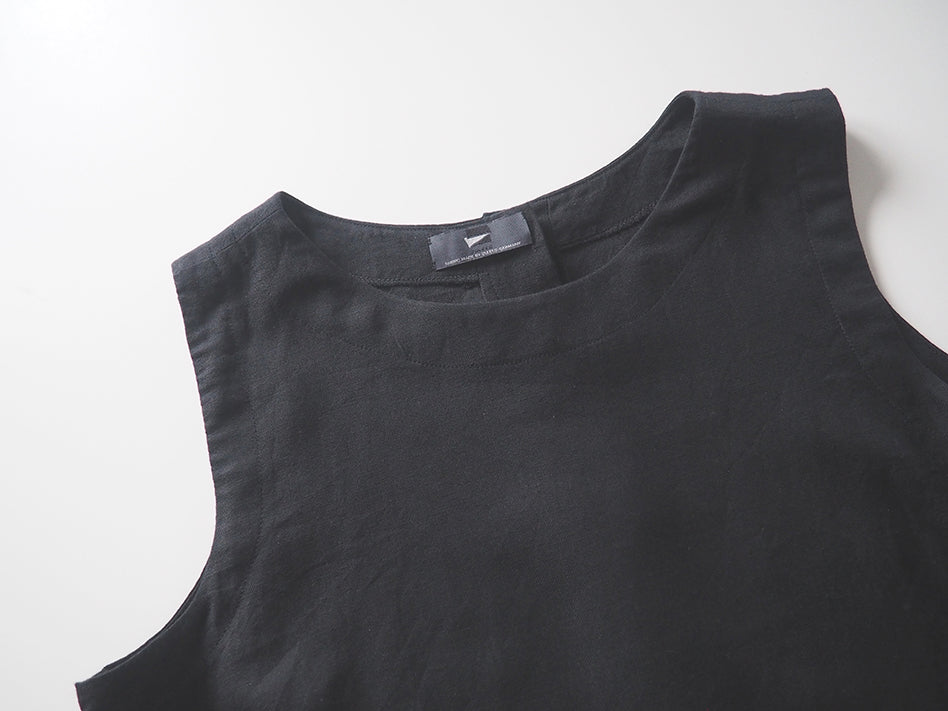 Nähbeispiel von unserem Wolle-Leinen-Mix als Top 