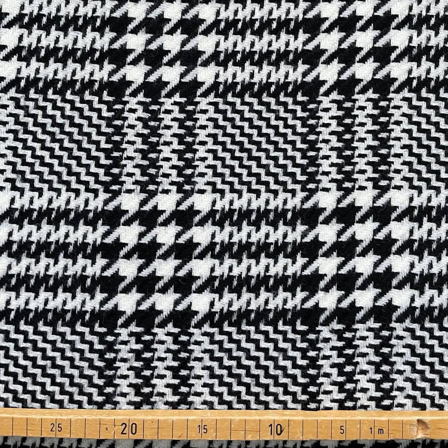 German Tweed Maxi Glencheck in Schwarz/Weiß